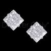 ROYAL DIAMOND COLLECTION SQUARE DIAMOND CUT EARRINGS by Dancer Only