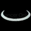 ROYAL DIAMOND COLLECTION TRIPLE ROW CHOKER by Dancer Only