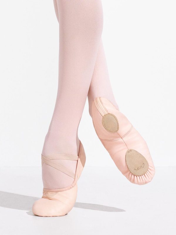 Capezio Leather Cobra Ballet Shoe Light Pink 2033.jpg