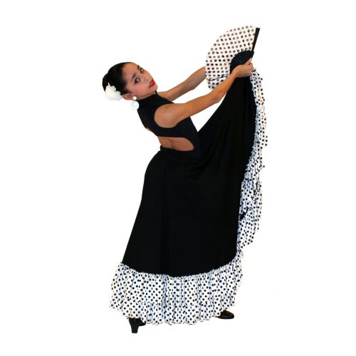Black And Wht Flamenco Skirt